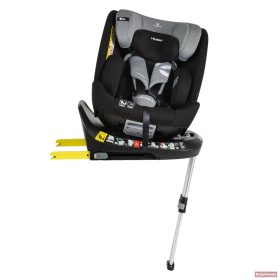   Cangaroo i-PROTECT 360° biztonsági gyermekülés támasztólábbal (40-150cm) - STEEL/SZÜRKE