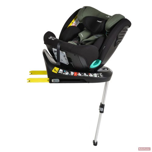 Cangaroo i-PROTECT 360° biztonsági gyermekülés támasztólábbal (40-150cm) - STEEL/SZÜRKE