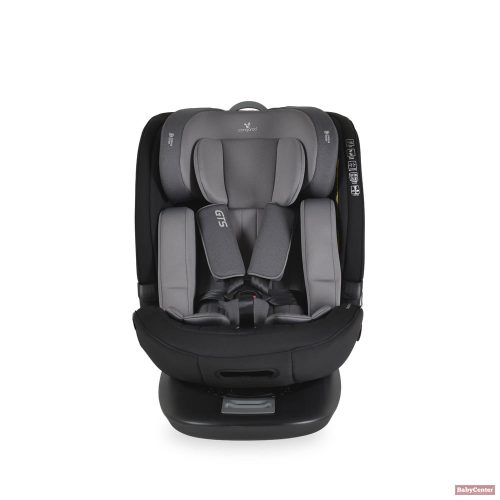 Cangaroo-MONI GTS biztonsági gyermekülés 40–150 cm SPS, 360°-ban forgatható – szürke
