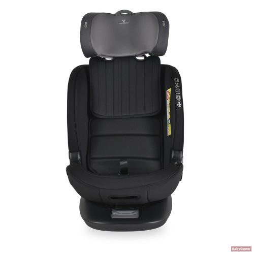 Cangaroo-MONI GTS biztonsági gyermekülés 40–150 cm SPS, 360°-ban forgatható – szürke