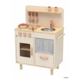  TOOKY fa gyerek konyha 8dbos, 73cm magas PASZTEL