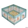 Moni GAMEZONE összecsukható járóka játszószőnyeggel, 60db labdával (120×120 cm) - menta