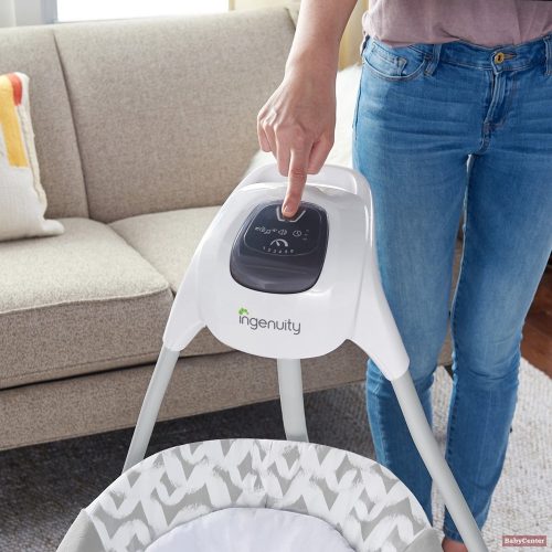 INGENUITY Nagy elektromos babahinta rezgő hintaszékkel és dallamokkal USB 2in1 Raylan 0hó+