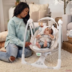   INGENUITY Átalakítható rezgő hinta adapterrel és dallamokkal Wynn™ 2in1, 0hó+ 9 kg-ig