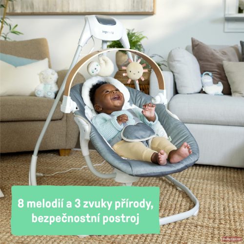 INGENUITY Parker™ zenélő elektromos hinta - kétirányú hintázás 0hó+