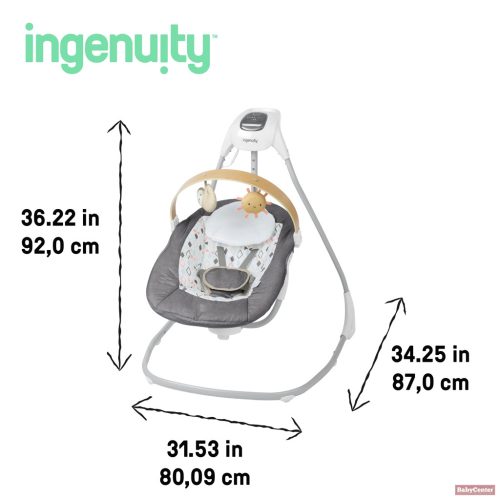 INGENUITY Parker™ zenélő elektromos hinta - kétirányú hintázás 0hó+