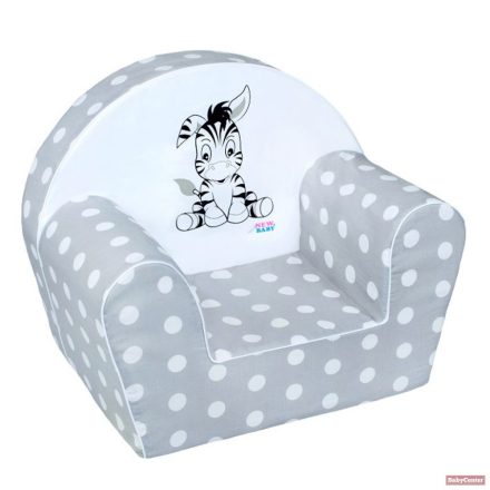 New Baby Gyermek fotel - Zebra szürke