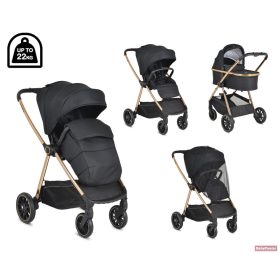 MONI-CANGAROO HYDRA 0-22KG 2IN1 BABAKOCSI - FEKETE
