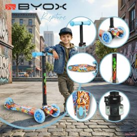 BYOX Rapture roller elöl dupla kerekes - kék