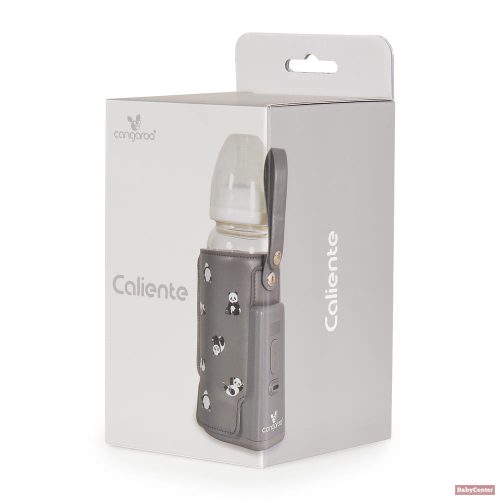 Cangaroo CALIENTE cumisüveg melegen tartó, hordozható, USB-C töltővel NAGY - SZÜRKE