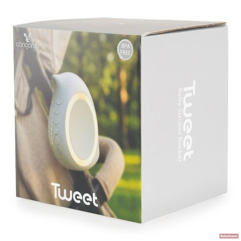 Cangaroo TWEET babakocsi-ringató fehér zaj,fény,nyugtató hangok,bluetooth – fehér, madárka alakú