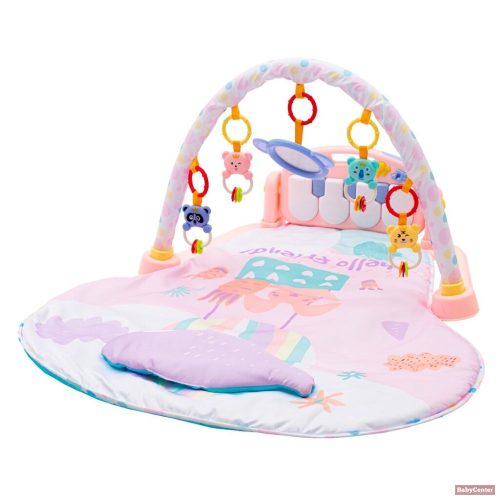 Baby Mix játszószőnyeg zongorával - rózsaszín