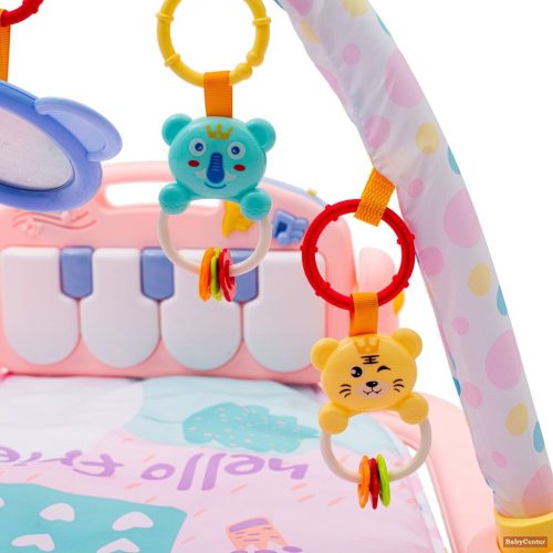 Baby Mix játszószőnyeg zongorával - rózsaszín