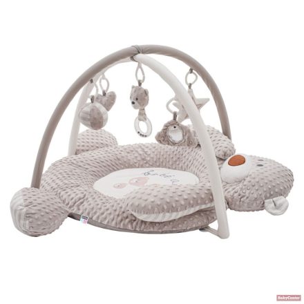 New Baby Luxus plüss játszószőnyeg minky melódiával - Maci