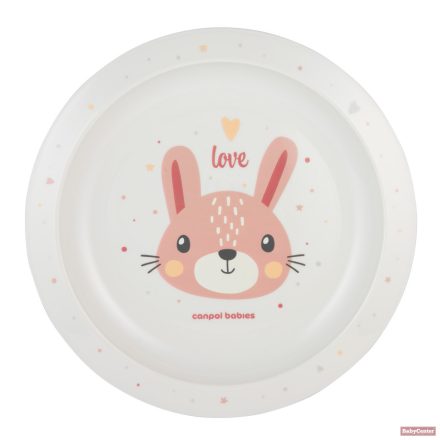 Canpol babies Műanyag tányér CUTE ANIMALS nyuszi