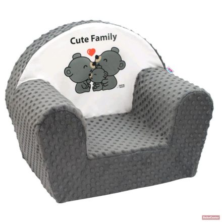 New Baby Gyermek fotel - maci szürke