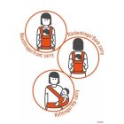 Manduca XT biopamut csatos prémium babahordozó - Monochrome Arctic