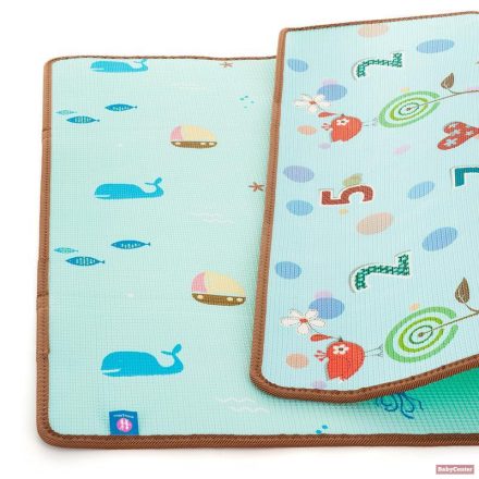 PETITE&MARS Joy játszószőnyeg feltekerhető, két oldalú,nagy méret 180x150cm - nature