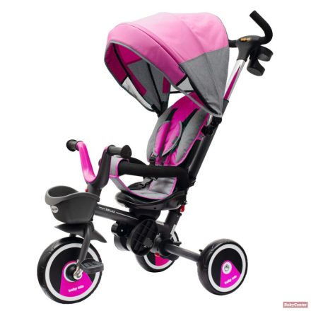 Baby Mix 5az1-ben Gyerek tricikli RELAX 360° - rózsa