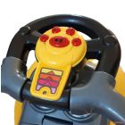 Baby Mix bébitaxi Mega car zenélő, szülőkormányos - piros