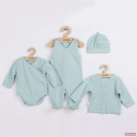 New Baby  "I AM" 4-részes baba együttes újszülötteknek - kék