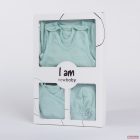 New Baby  "I AM" 4-részes baba együttes újszülötteknek - kék