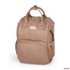 PETITE&MARS Pelenkázó táska bőr hátizsák babakocsihoz Jasper Camel Beige