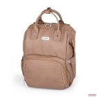 PETITE&MARS Pelenkázó táska bőr hátizsák babakocsihoz Jasper Camel Beige