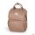 PETITE&MARS Pelenkázó táska bőr hátizsák babakocsihoz Jasper Camel Beige