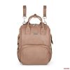 PETITE&MARS Pelenkázó táska bőr hátizsák babakocsihoz Jasper Camel Beige