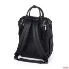 PETITE&MARS Pelenkázó táska bőr hátizsák babakocsihoz Jasper - Absolute Black