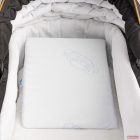 Sensillo párna reflux ellen ék alakú babakocsiba 30x38cm - fehér