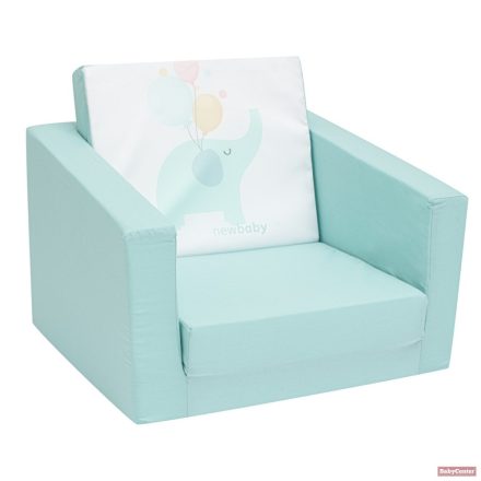 New Baby Gyermek fotel kihajtható - elefánt menta