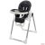 NEW BABY Iris 2024 dönthető etetőszék-textilbőr /black/