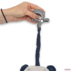 Baby Mix plüss zenélős-akasztós Maci - kék