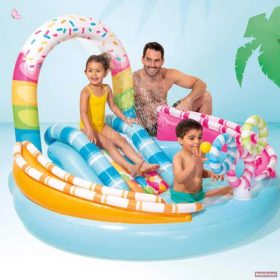   Intex Candy Fun felfújható vízi játszóközpont – gyermekmedence csúszdával