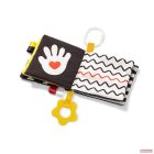 BabyOno puha textil könyv MY CONTRAST BOOK /fekete-fehér/