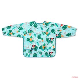 BABYONO Hosszú ujjú előke Toukans, 35 x 52cm, 6h+