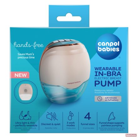 Canpol babies Hands-Free hordozható kéz nélküli elektromos mellszívó