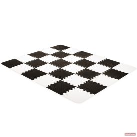   Kinderkraft Luno Puzzle habszivacs játszószőnyeg 180x150 cm (30db) black&white