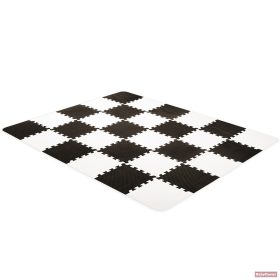   Kinderkraft Luno Puzzle habszivacs játszószőnyeg 180x150 cm (30db) black&white