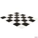 Kinderkraft Luno Puzzle habszivacs játszószőnyeg 180x150 cm (30db) black&white