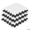 Kinderkraft Luno Puzzle habszivacs játszószőnyeg 180x150 cm (30db) black&white