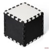 Kinderkraft Luno Puzzle habszivacs játszószőnyeg 180x150 cm (30db) black&white