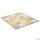 Kinderkraft Luno Puzzle habszivacs játszószőnyeg 185x165 cm (30db) sárga-szürke