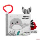 Akuku babakönyv,készségfejlesztő játék /fekete-fehér/ - Tengeri állatok