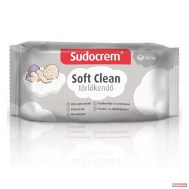Sudocrem törlőkendő soft clean 55db-os