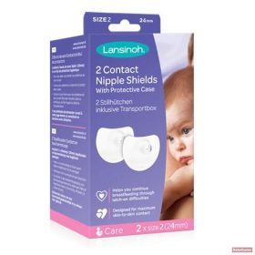 Lansinoh kontakt bimbóvédő szilikon normál 24mm /2 db/