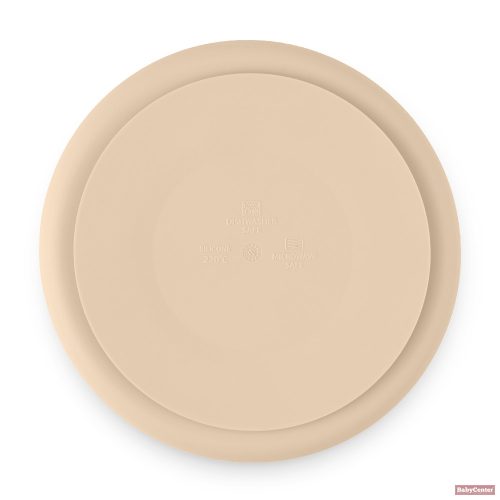 PETITE&MARS Szilikon osztott tányér, kerek Take&Match Desert Sand 6m+