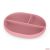PETITE&MARS Take&Match Szilikon osztott tányér, ovális 6m+ Dusty Rose 